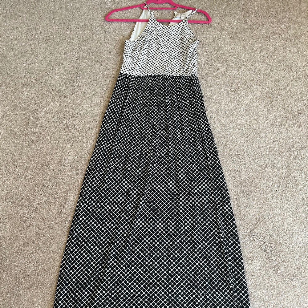 Black and White Loft Maxi Dress Size XXSP